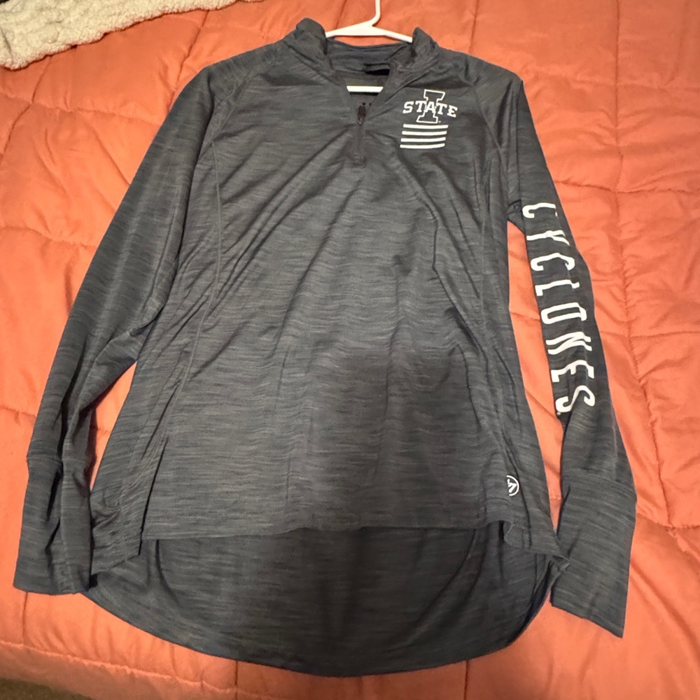 47 Gray Cyclones Casual Button Down Shirt